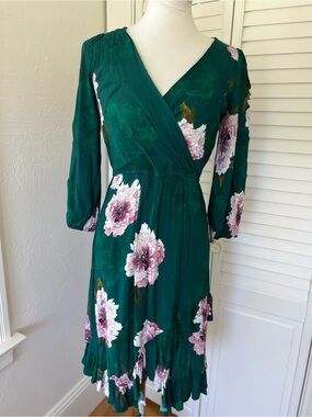 tracy reese green silk dress Tracy Reese Green Treetop Silk Party Cocktail Dress NWT! M Medium